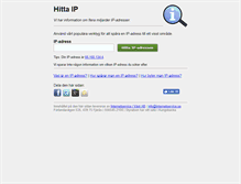 Tablet Screenshot of hittaip.se